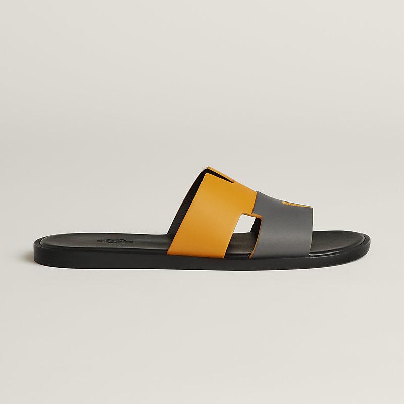 Giày Hermes Izmir Sandal Nam Đen Vàng Xám