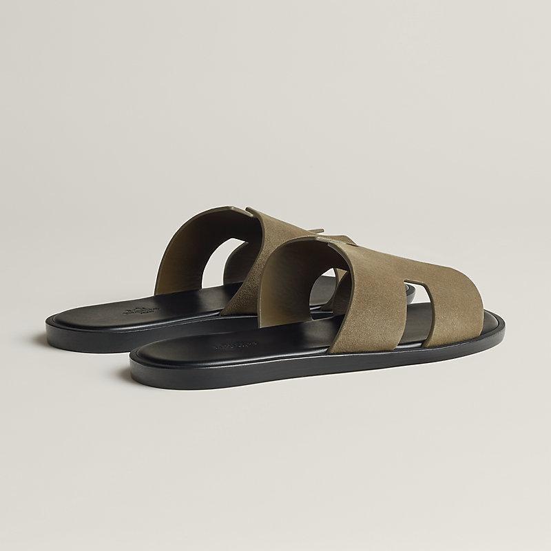 Giày Hermes Izmir Sandal Nam Đen Xanh Nâu