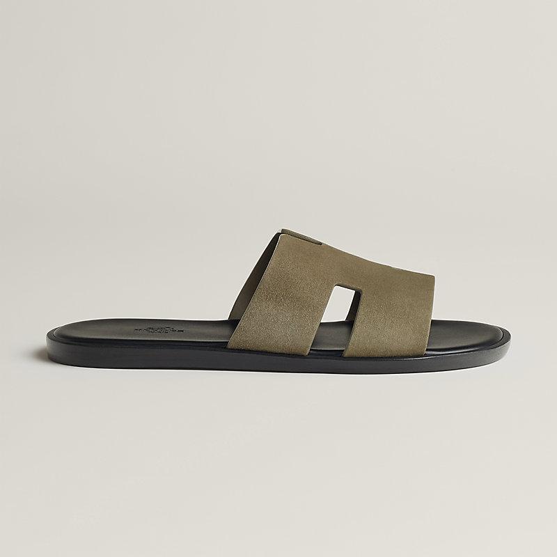 Giày Hermes Izmir Sandal Nam Đen Xanh Nâu