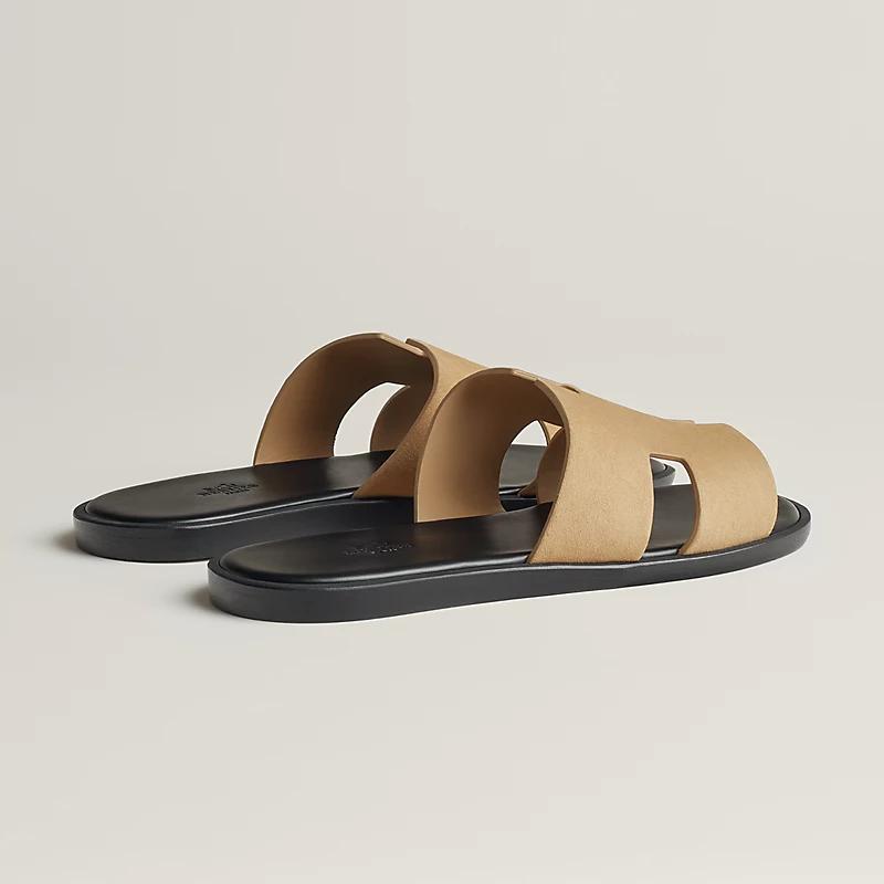 Giày Hermes Izmir Sandal Nam Đen Be