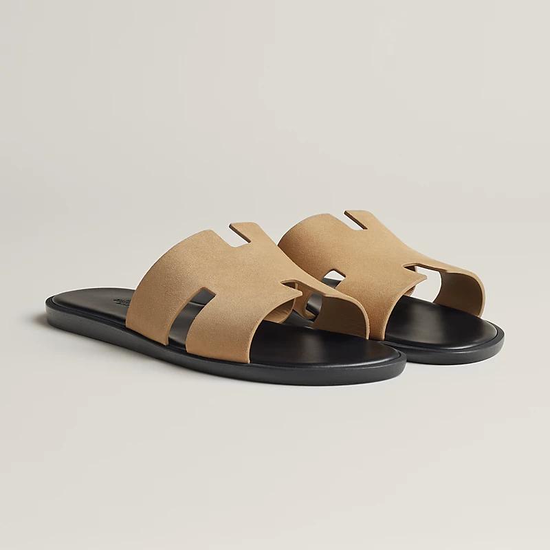 Giày Hermes Izmir Sandal Nam Đen Be