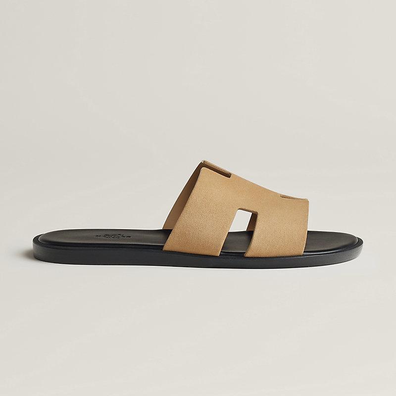 Giày Hermes Izmir Sandal Nam Đen Be