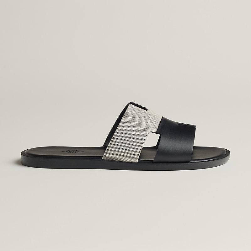 Giày Hermes Izmir Sandal Nam Đen Xám