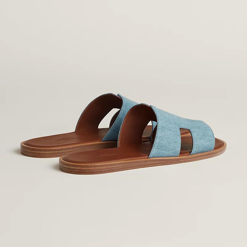 Giày Hermes Izmir Sandal Nam Nâu Xanh Dương