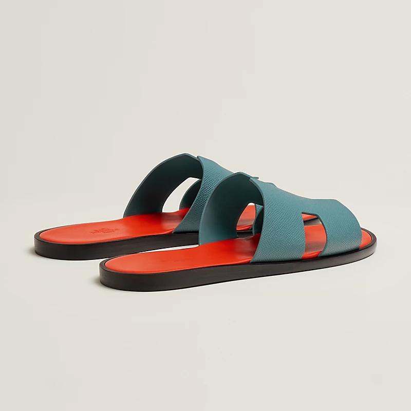 Giày Hermes Izmir Sandal Nam Cam Xanh Dương