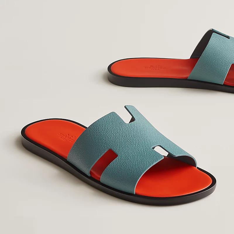 Giày Hermes Izmir Sandal Nam Cam Xanh Dương