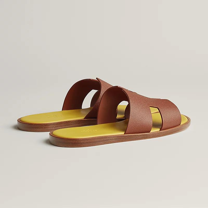 Giày Hermes Izmir Sandal Nam Nâu Vàng