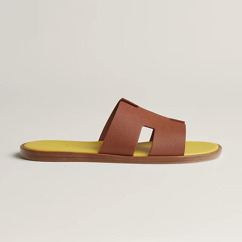 Giày Hermes Izmir Sandal Nam Nâu Vàng