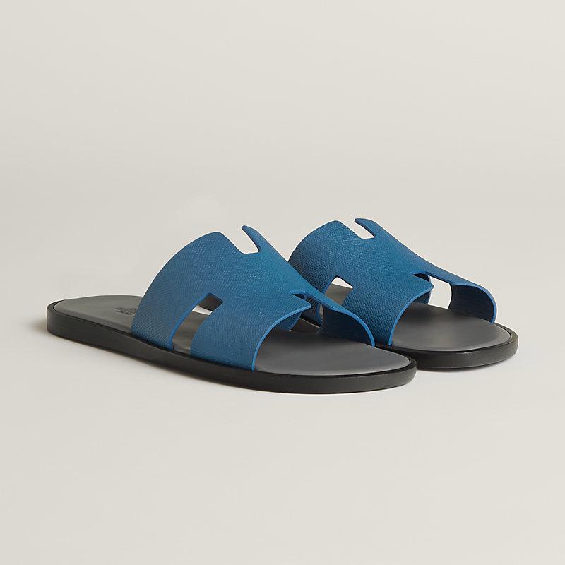 Giày Hermes Izmir Sandal Nam Đen Xanh Navy