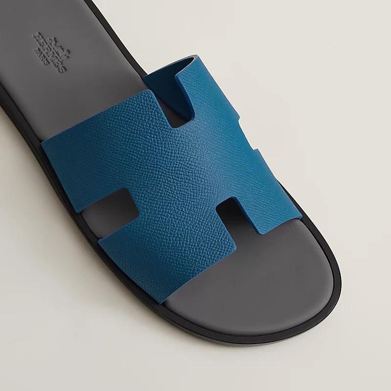 Giày Hermes Izmir Sandal Nam Đen Xanh Navy