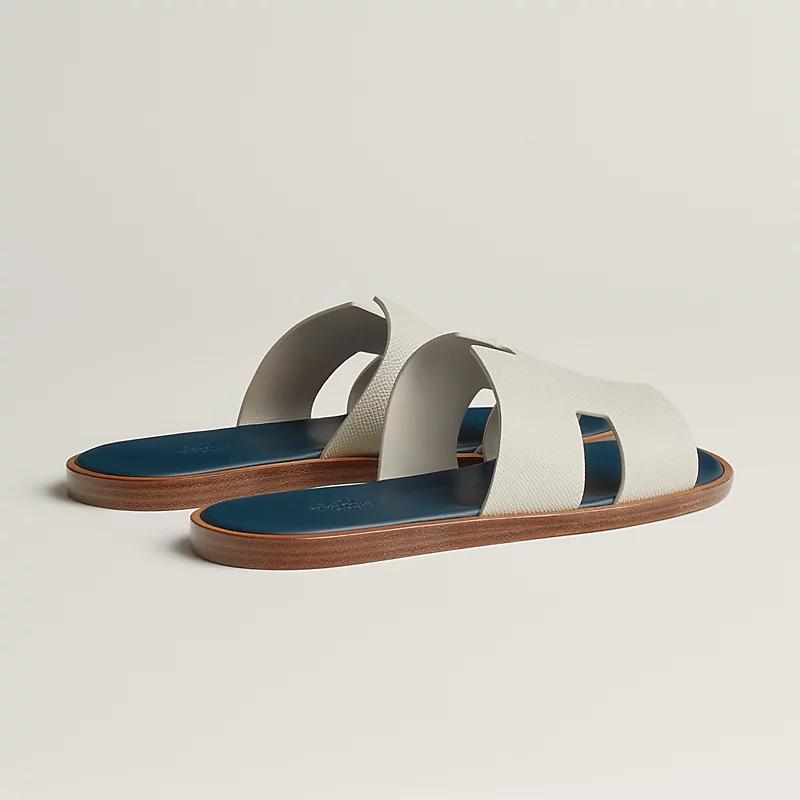 Giày Hermes Izmir Sandal Nam Xám Xanh Navy