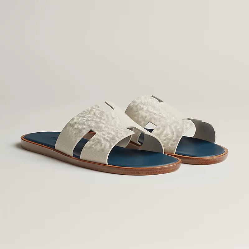 Giày Hermes Izmir Sandal Nam Xám Xanh Navy