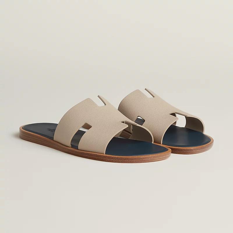 Giày Hermes Izmir Sandal Nam Xanh Navy Be