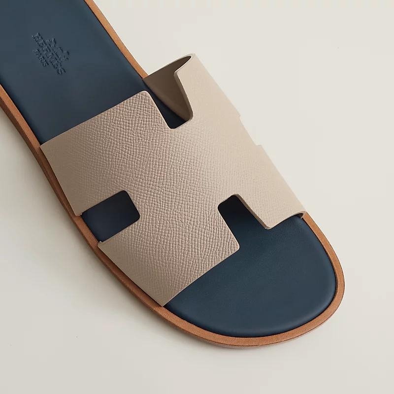 Giày Hermes Izmir Sandal Nam Xanh Navy Be