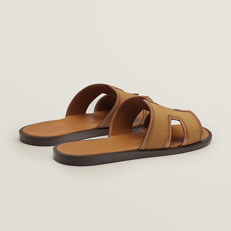 Giày Hermes Izmir Sandal Nam Nâu Sáng