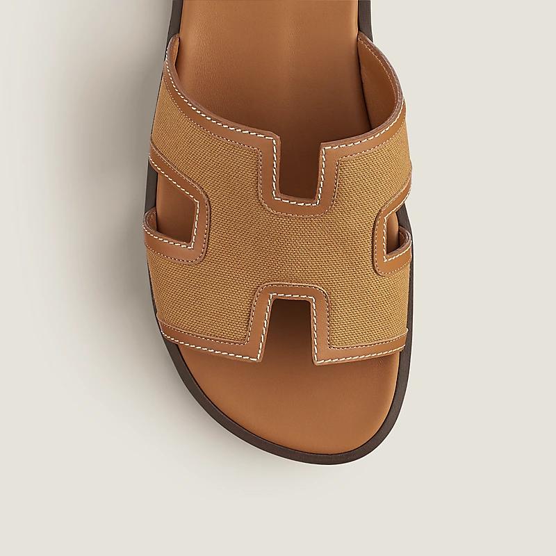 Giày Hermes Izmir Sandal Nam Nâu Sáng