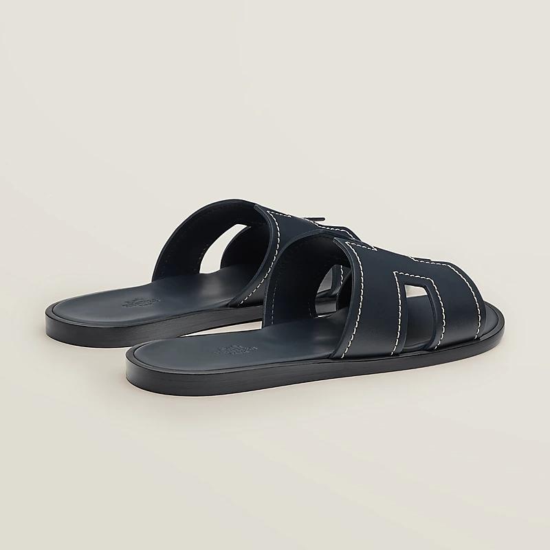 Giày Hermes Izmir Sandal Nam Đen Xanh 