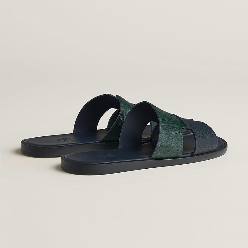 Giày Hermes Izmir Sandal Nam Xanh Navy Xanh Lá