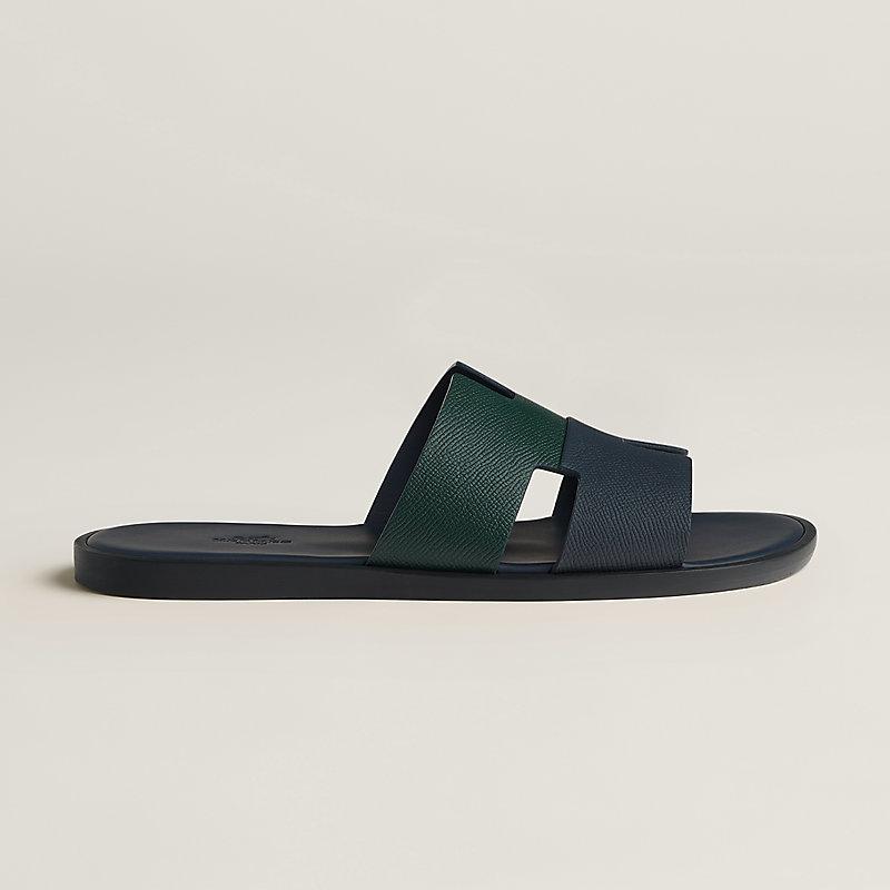 Giày Hermes Izmir Sandal Nam Xanh Navy Xanh Lá