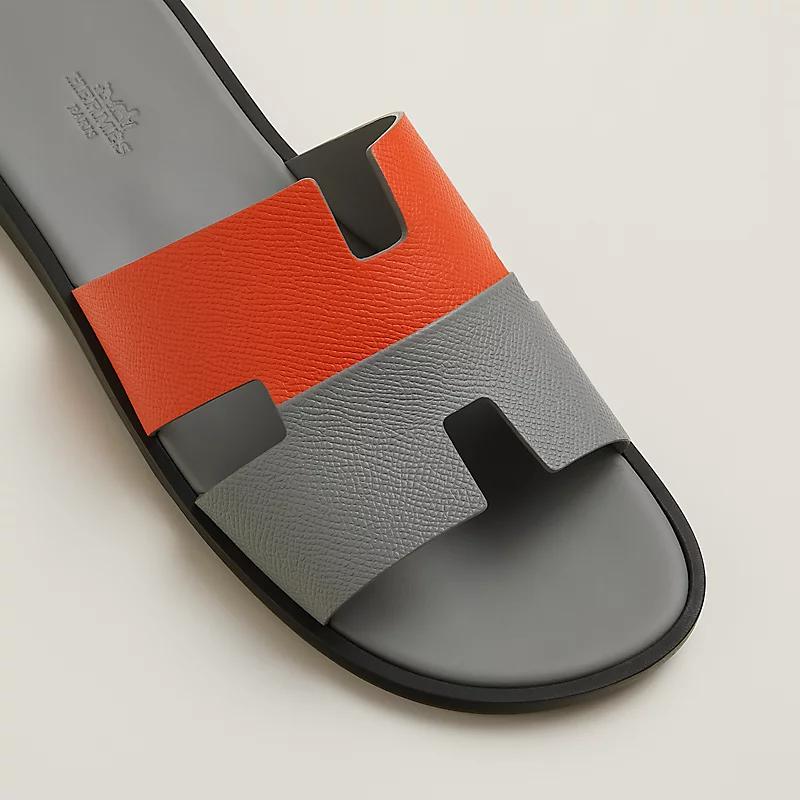 Giày Hermes Izmir Sandal Nam Xám Cam