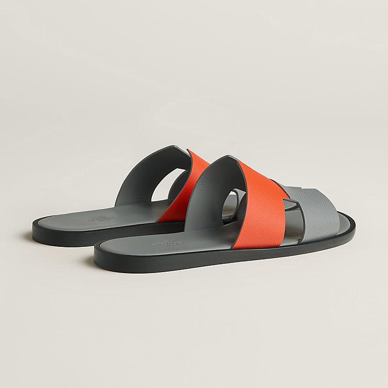 Giày Hermes Izmir Sandal Nam Xám Cam