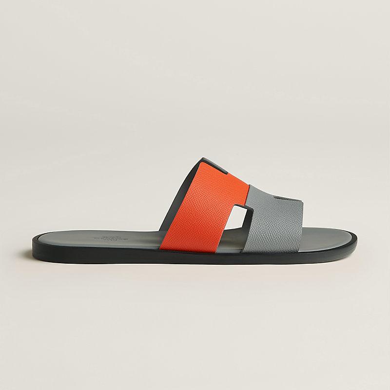 Giày Hermes Izmir Sandal Nam Xám Cam