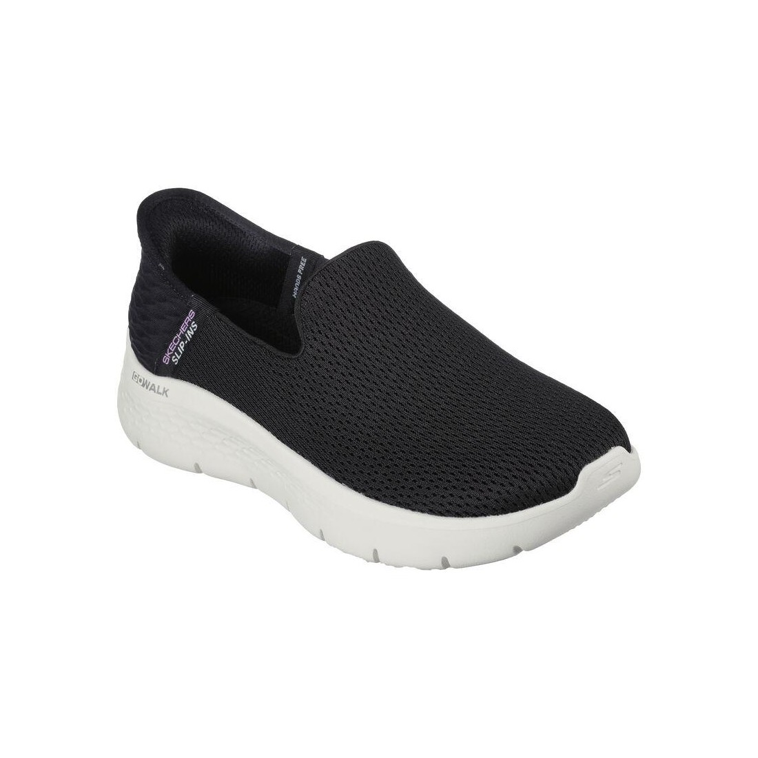 Giày Skechers Slip-Ins: Go Walk Flex - Relish Nữ Đen Trắng