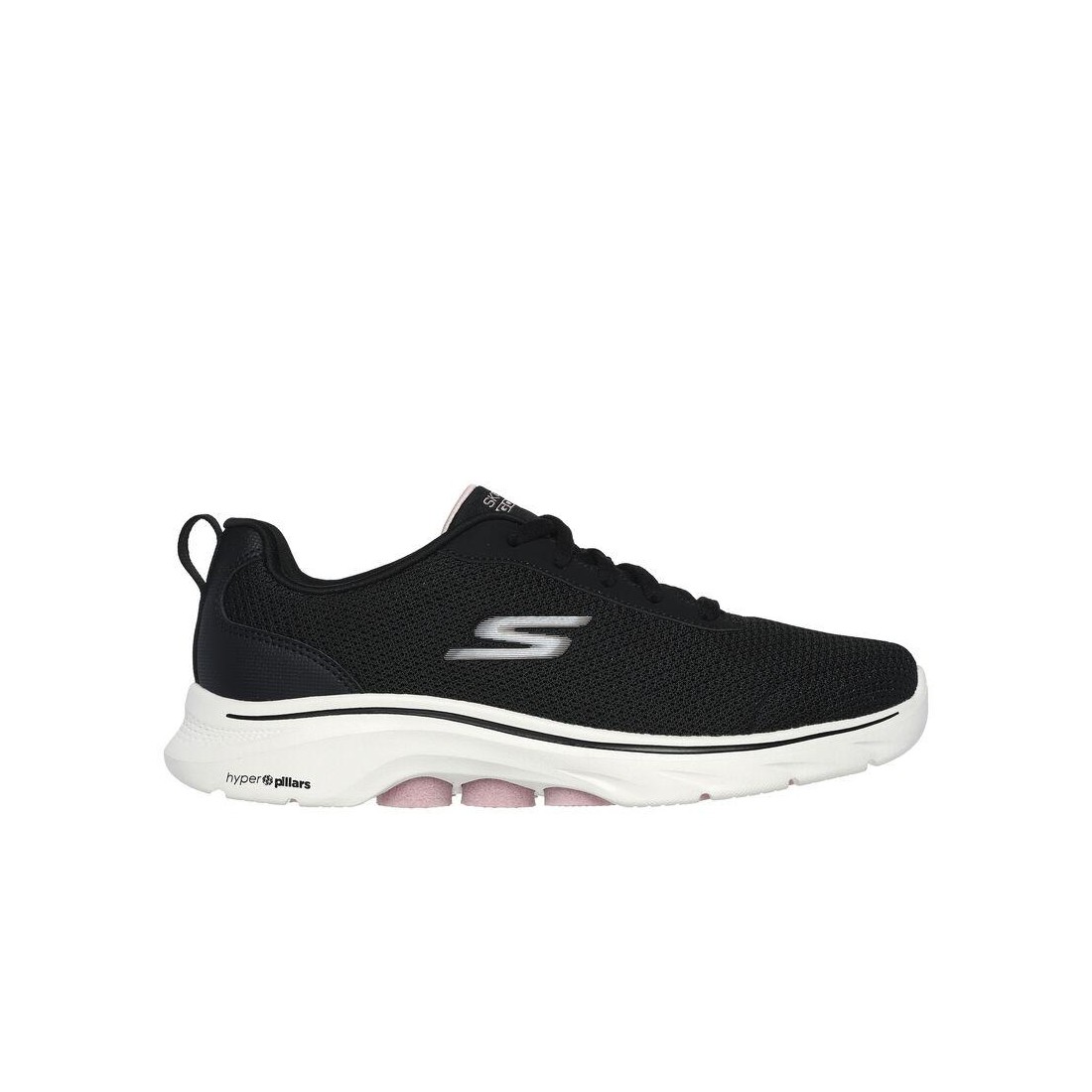 Giày Skechers Go Walk 7 - Clear Path Nữ Đen Trắng