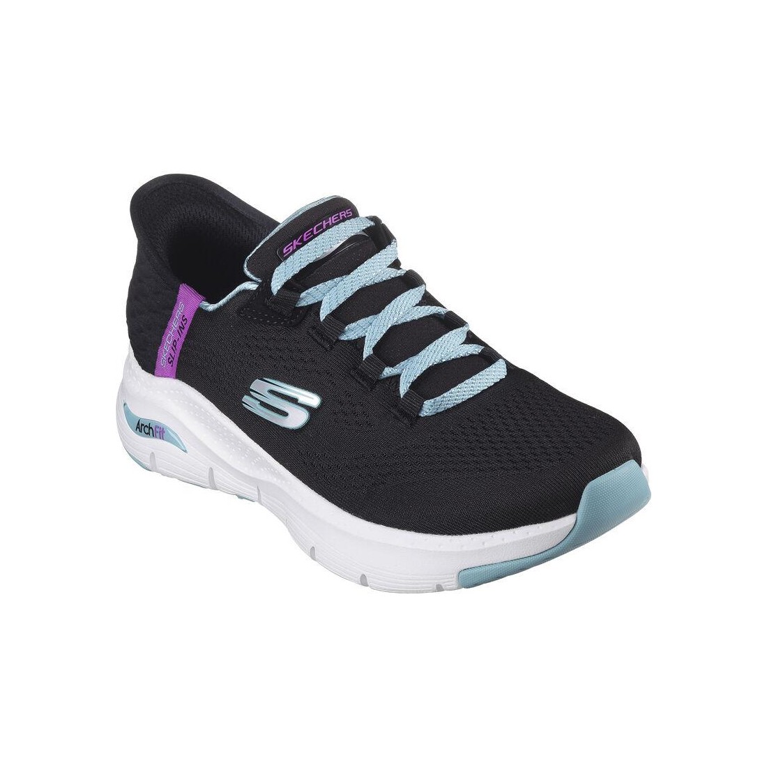 Giày Skechers Slip-Ins: Arch Fit - Fresh Flare Nữ Đen