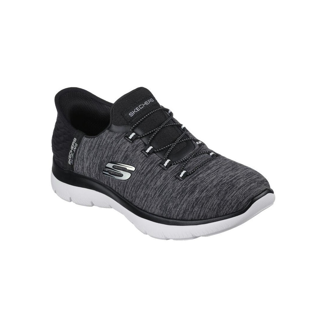 Giày Skechers Slip-Ins: Summits - Dazzling Haze Nữ Đen