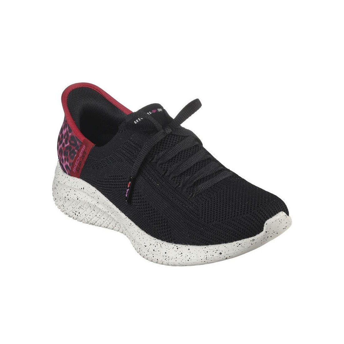 Giày Skechers Slip-Ins Dvf: Ultra Flex 3.0 - Feline Nữ Hồng Đen