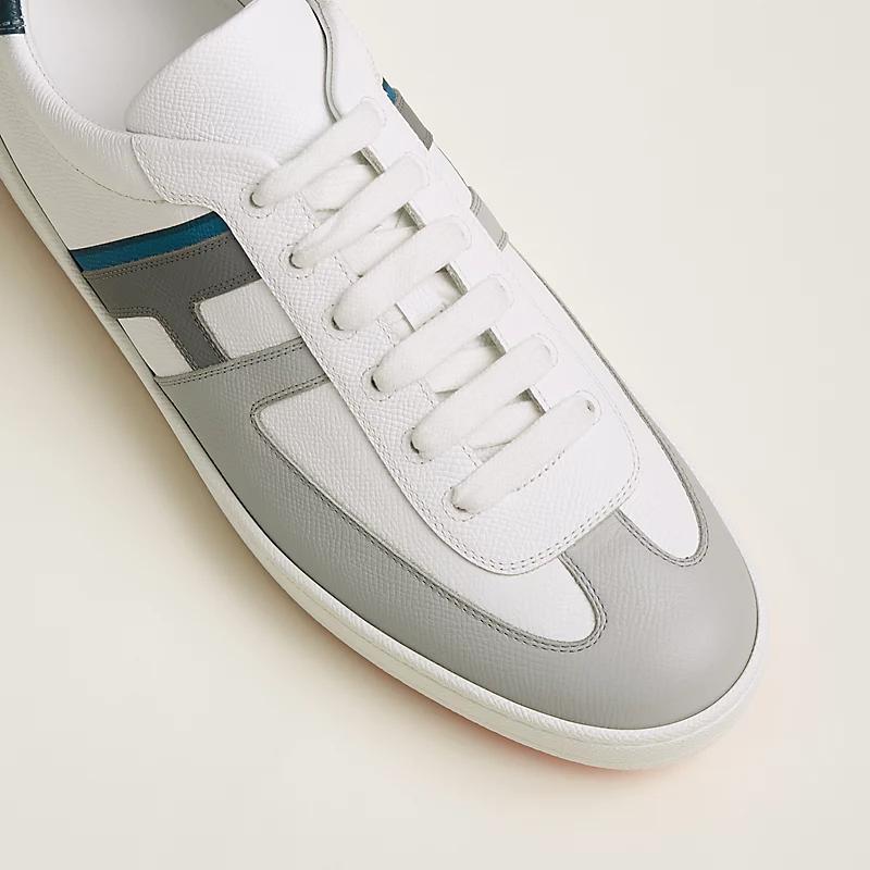 Giày Hermes Boomerang Sneaker Nam Xám Trắng