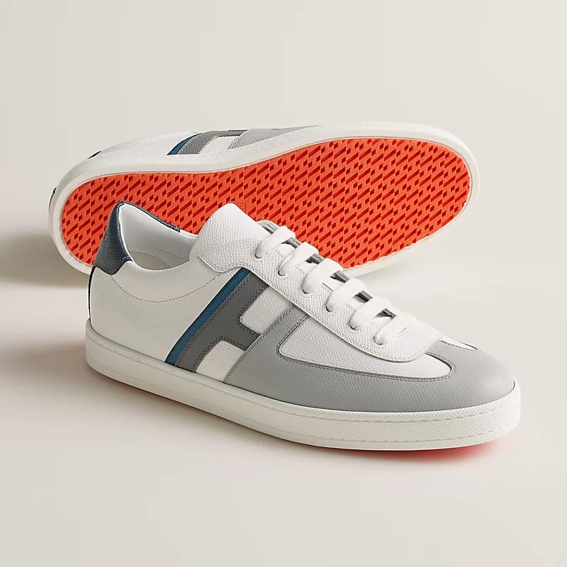 Giày Hermes Boomerang Sneaker Nam Xám Trắng