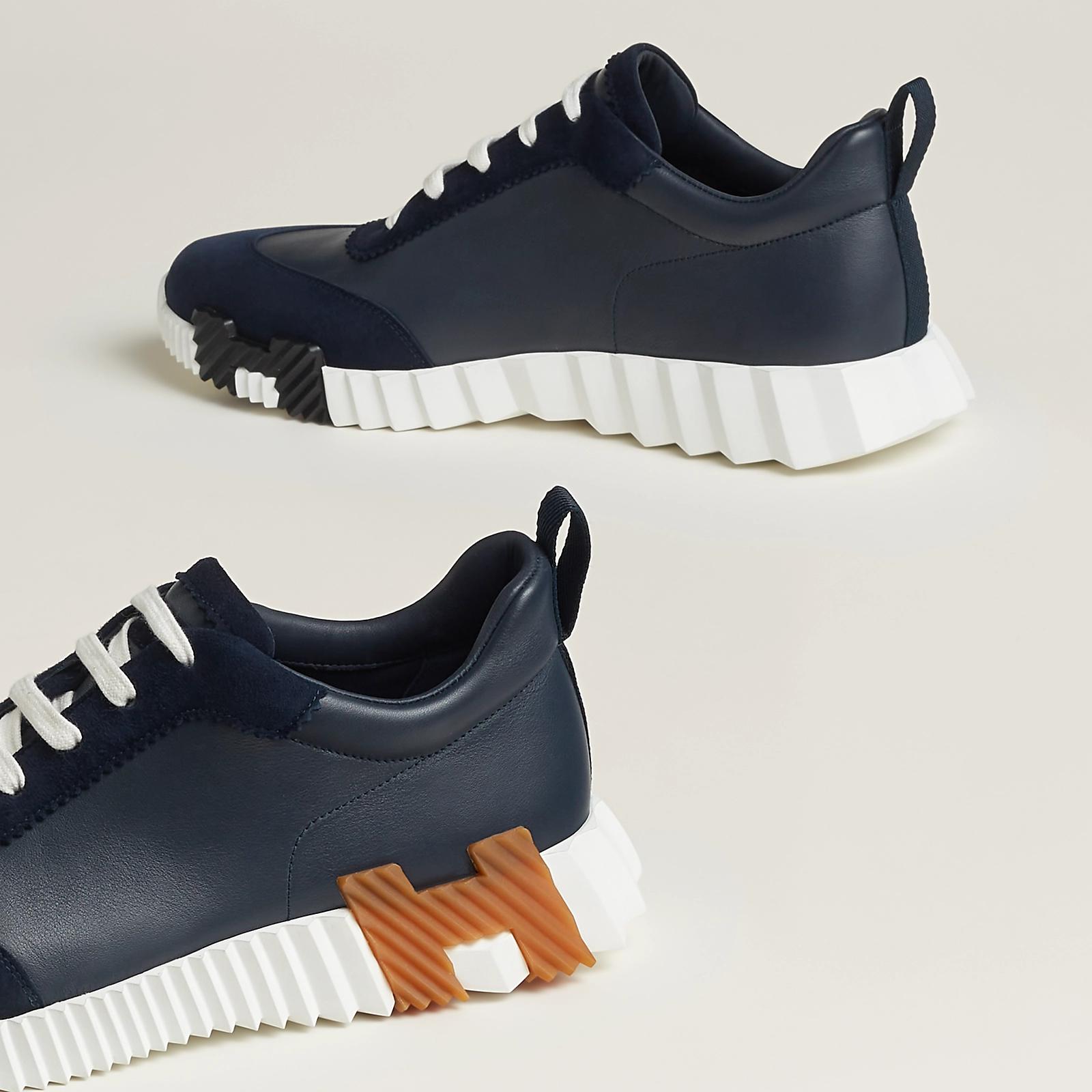 Giày Hermes Bouncing Sneaker Nam Xanh Navy