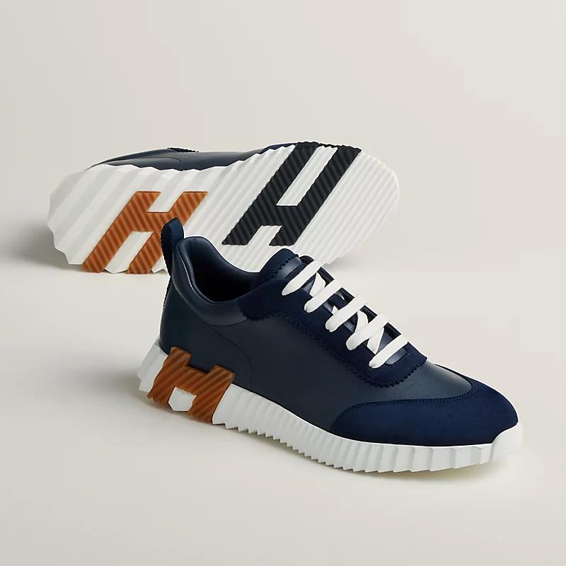 Giày Hermes Bouncing Sneaker Nam Xanh Navy