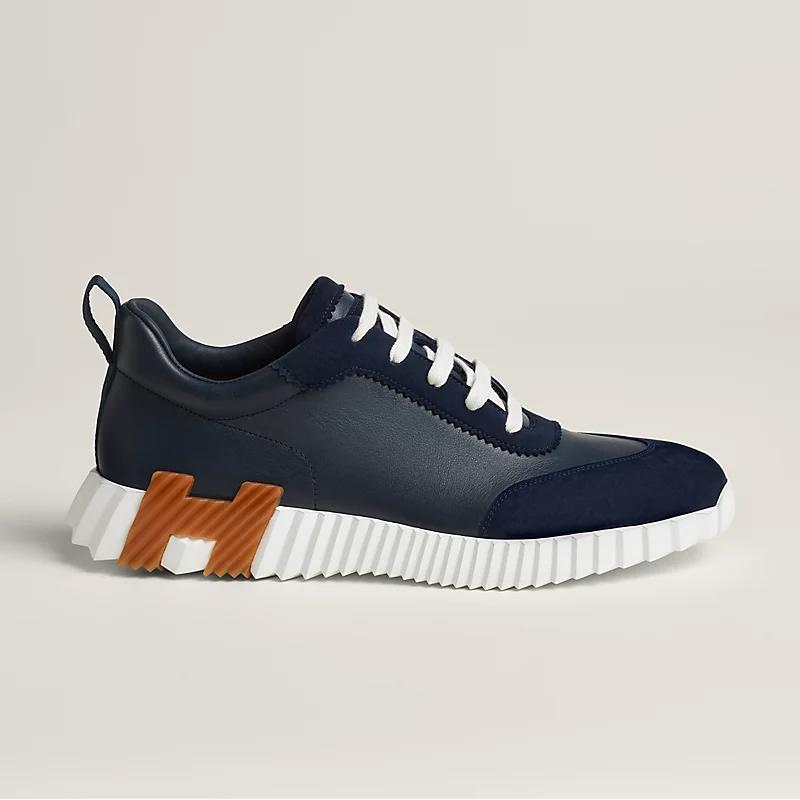 Giày Hermes Bouncing Sneaker Nam Xanh Navy