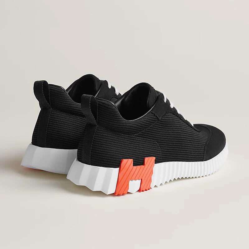 Giày Hermes Bouncing Sneaker Nam Đen Cam