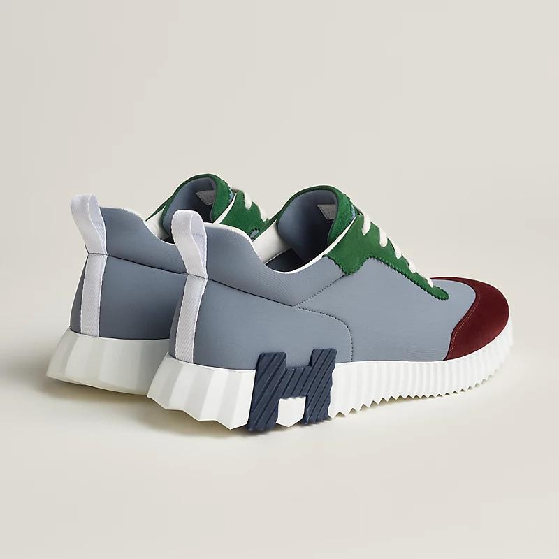 Giày Hermes Bouncing Sneaker Nam Xanh Dương Đỏ