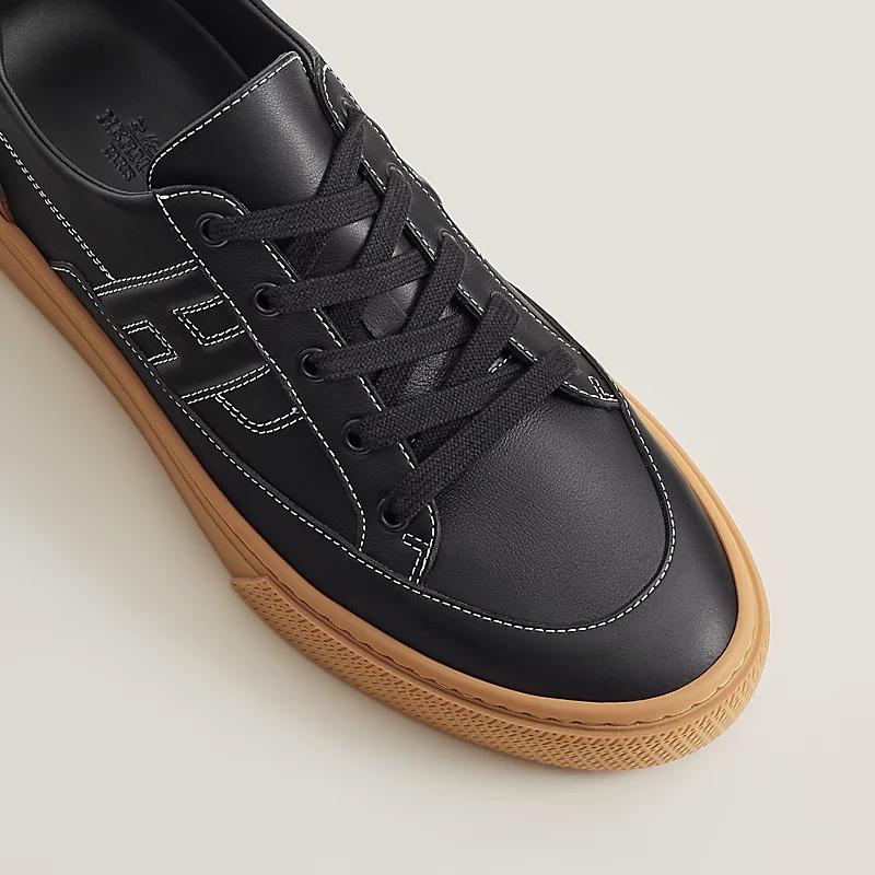 Giày Hermes Deep Sneaker Nam Đen Nâu