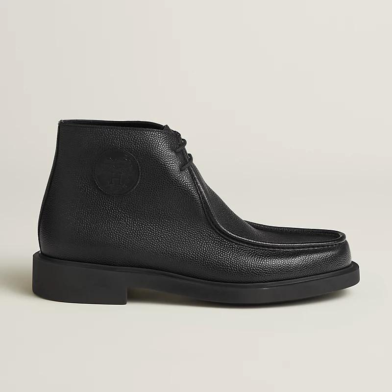 Giày Hermes Halfy Ankle Boot Nam Đen