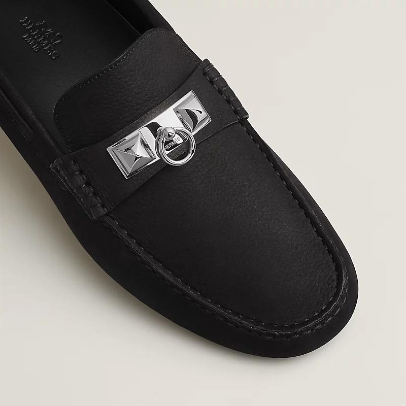 Giày Hermes Irving Loafer Nam Đen