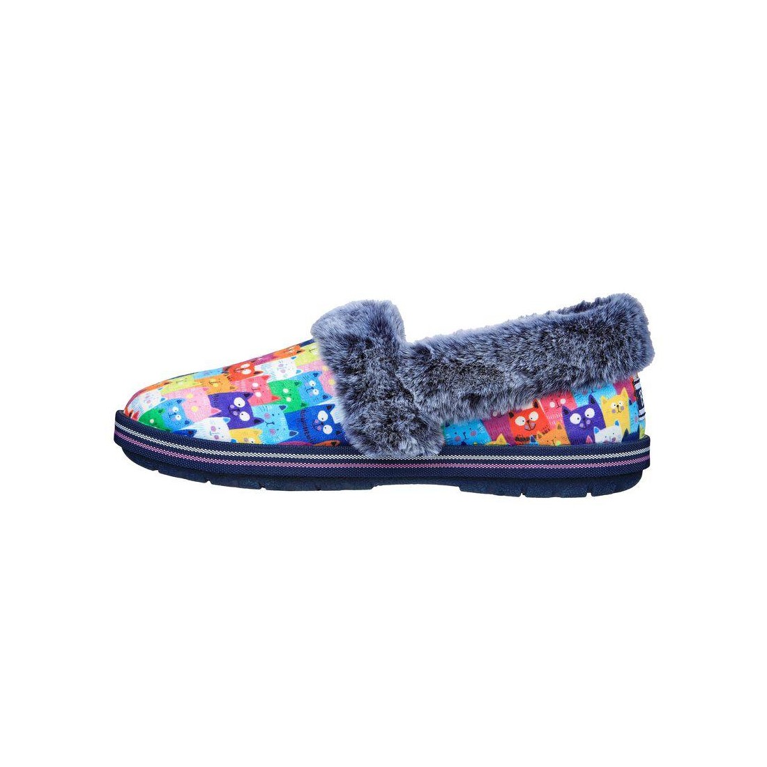 Giày Skechers Bobs Too Cozy - Rockstar Pawty Nữ Xanh Navy