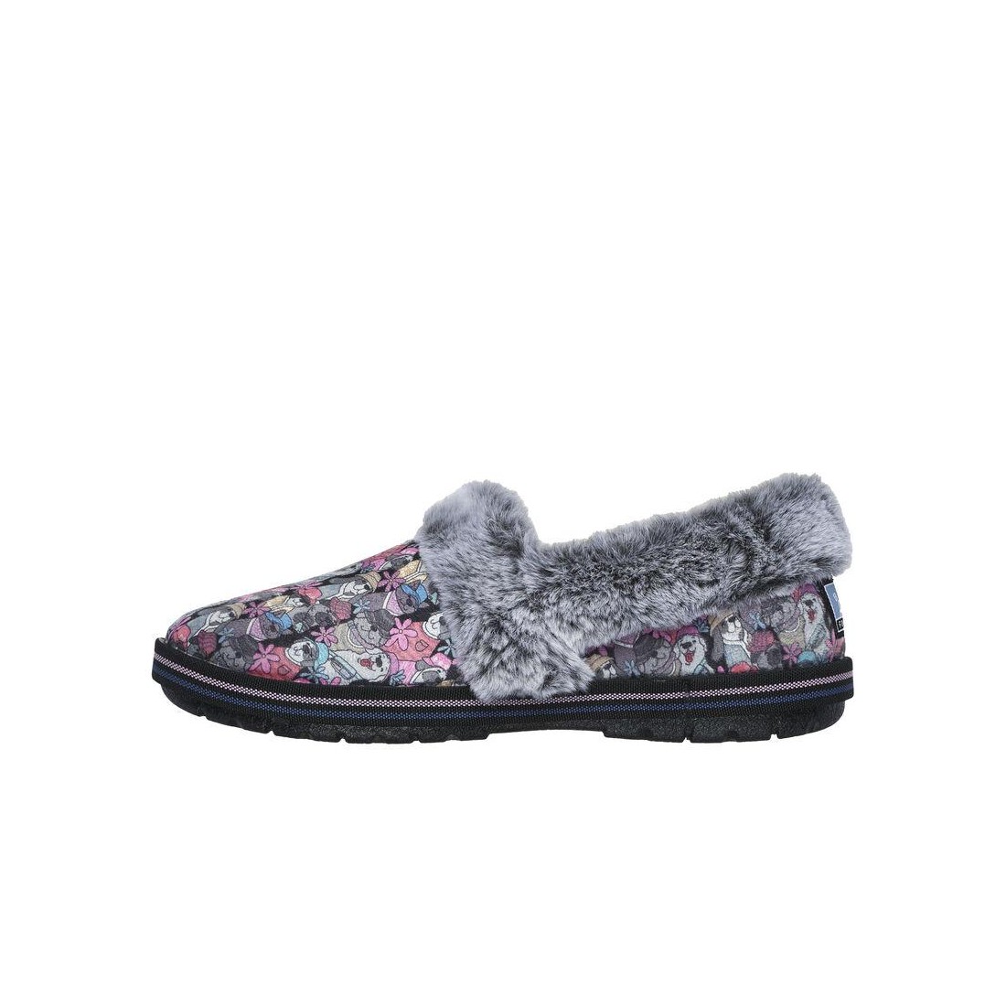 Giày Skechers Bobs Too Cozy - Dapper Pups Nữ Đen