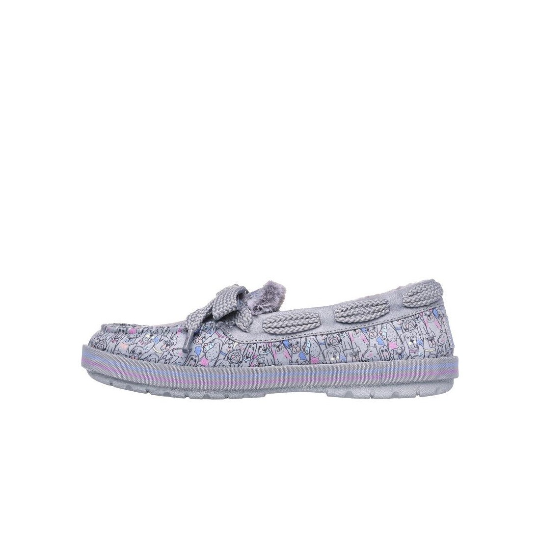 Giày Skechers Bobs Too Cozy - Doodle Parade Nữ Xám