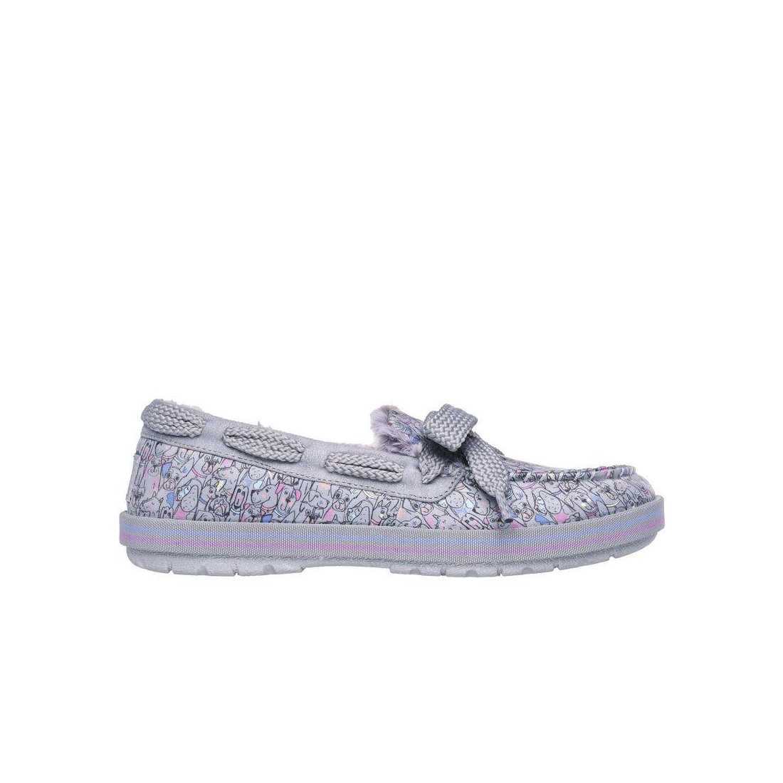 Giày Skechers Bobs Too Cozy - Doodle Parade Nữ Xám