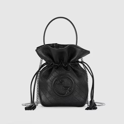 Túi Gucci Gucci Blondie Mini Bucket Bag Nữ Đen
