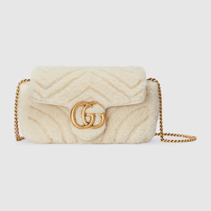 Túi Gucci Gg Marmont Super Mini Bag Nữ Trắng