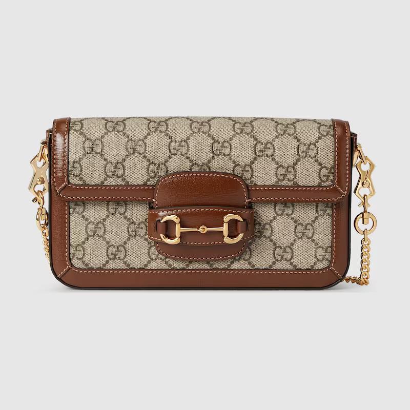 Túi Gucci Gucci Horsebit 1955 Mini Bag Nữ Nâu