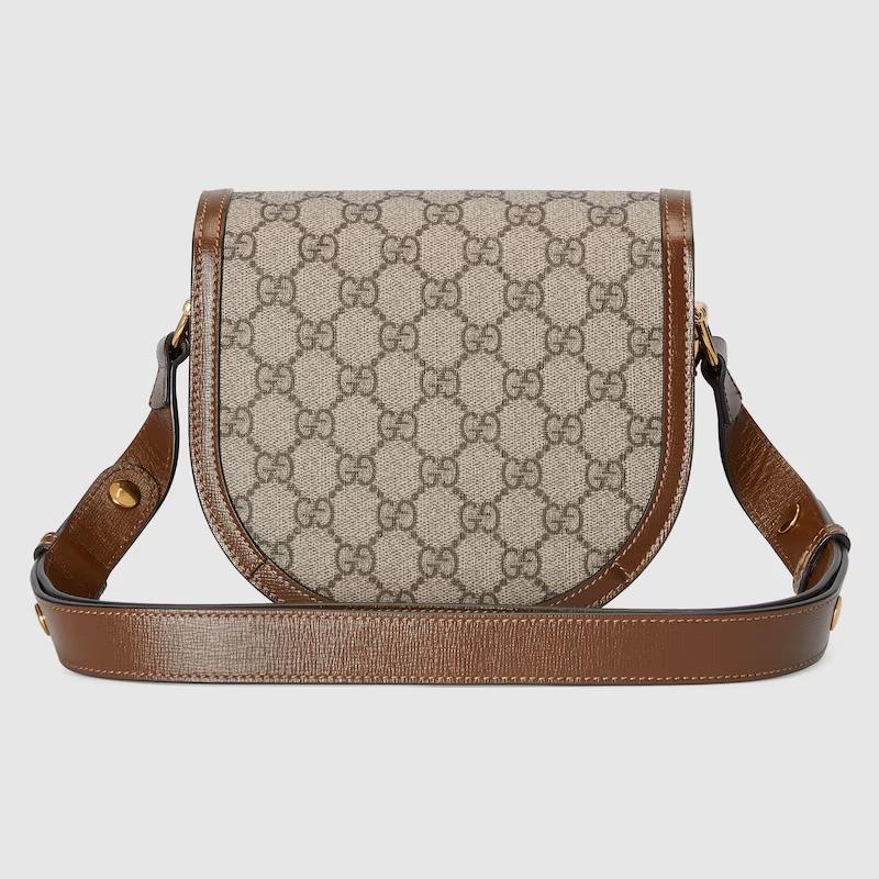 Túi Gucci Gucci Horsebit 1955 Mini Rounded Bag Nữ Nâu Xám