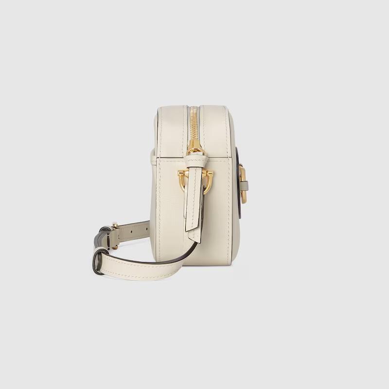 Túi Gucci Gucci Horsebit 1955 Small Shoulder Bag Nữ Trắng